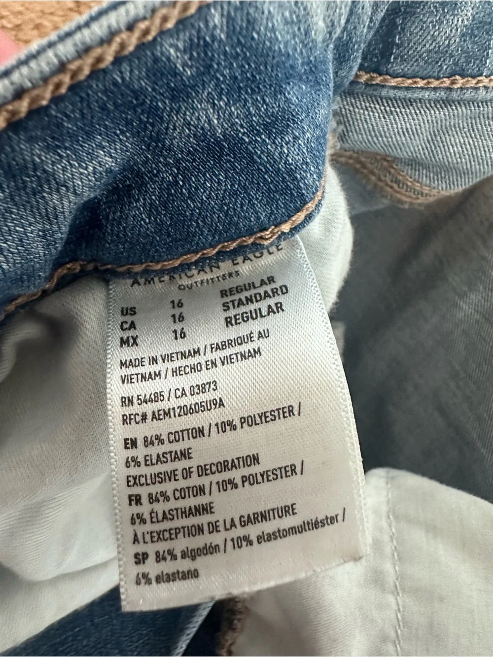 American Eagle Outfitters Light Blue Slim Straight Jeans